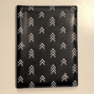 Coach passport holder, black leather